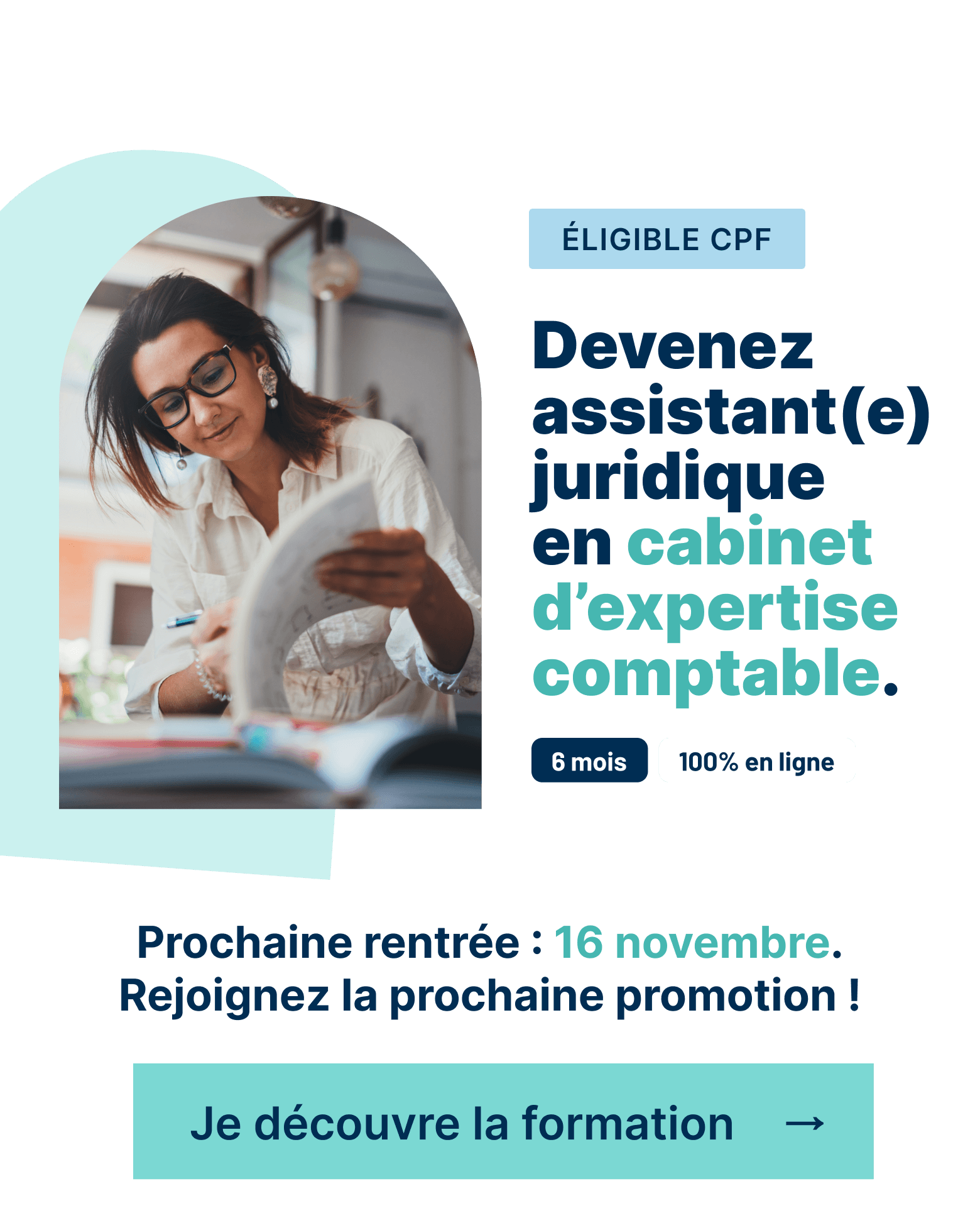 Devenez assitant(e) juridique en cabinet d'expertise comptable